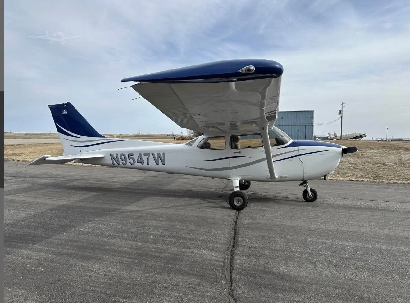 Cessna 172R parked on the ramp