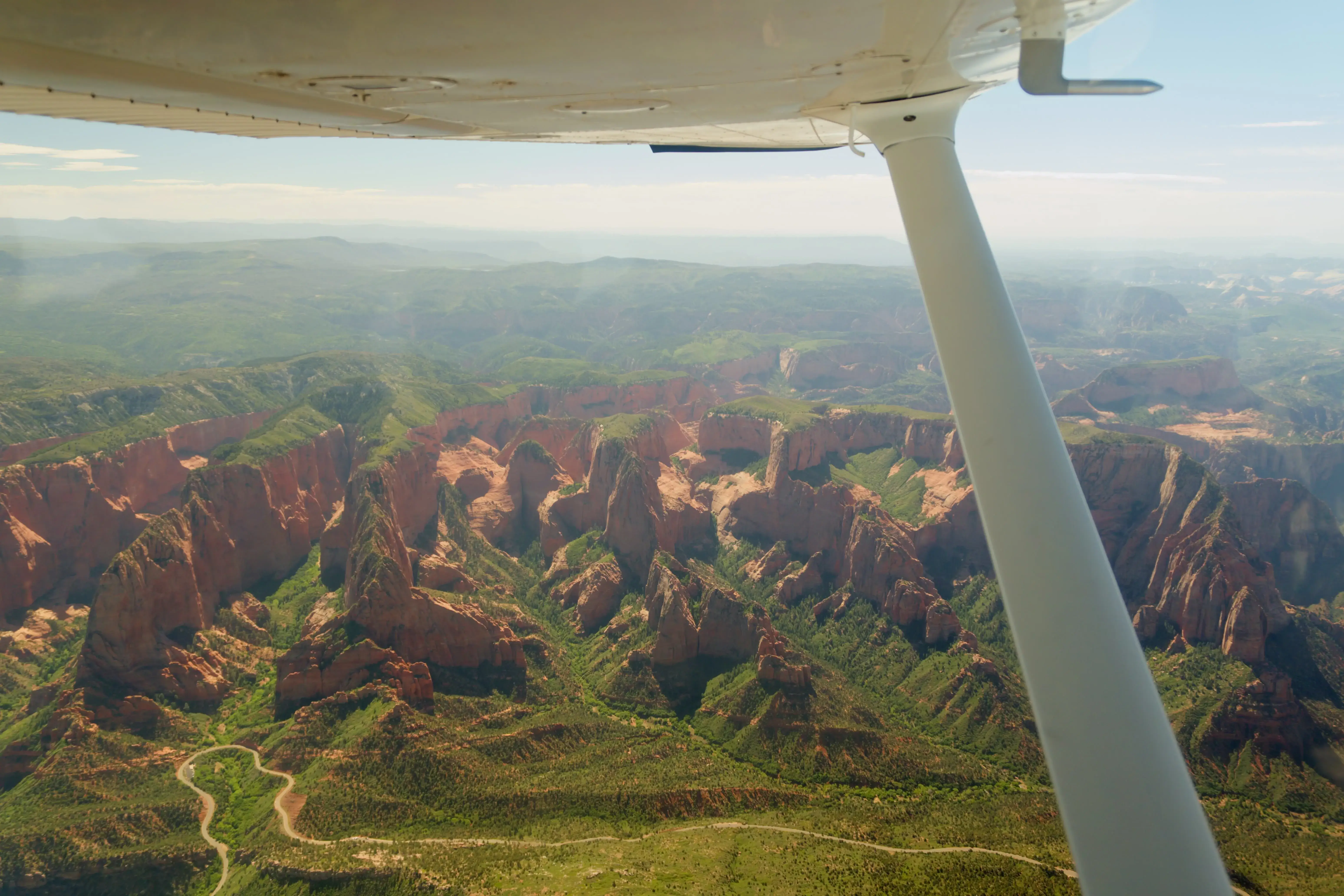 View from the skies over Weber County during a Blitz Aviation flight training