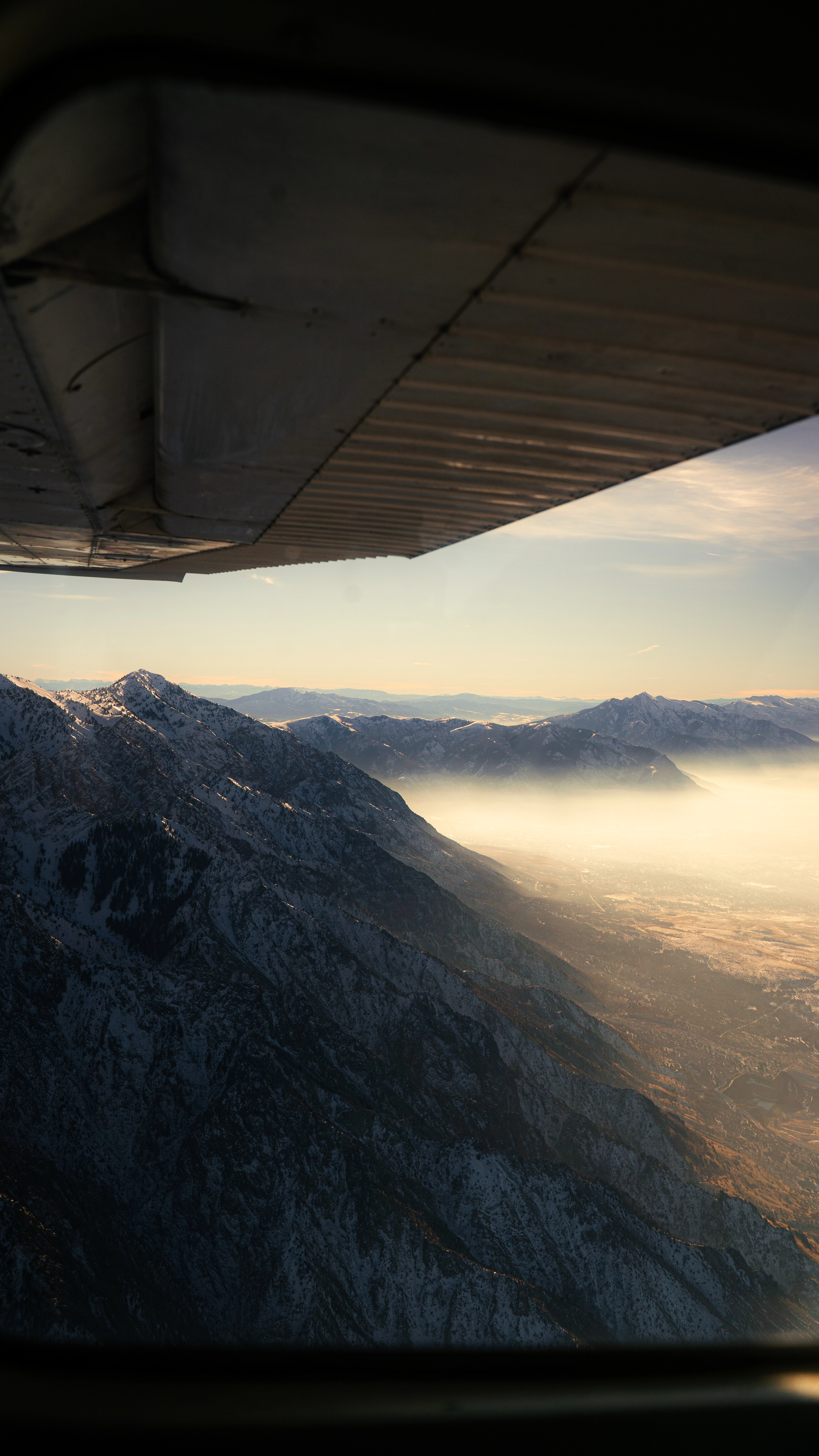 View of the mountains from Ogden Airport